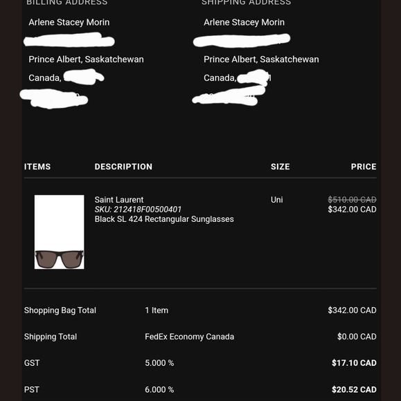 Saint Laurent 424 sunglasses - Picture 10 of 10